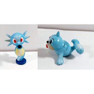 Horsea & Seel TOMY Pokemon Figure CGTSJ 1999 Nintendo 2"  Vintage Authentic